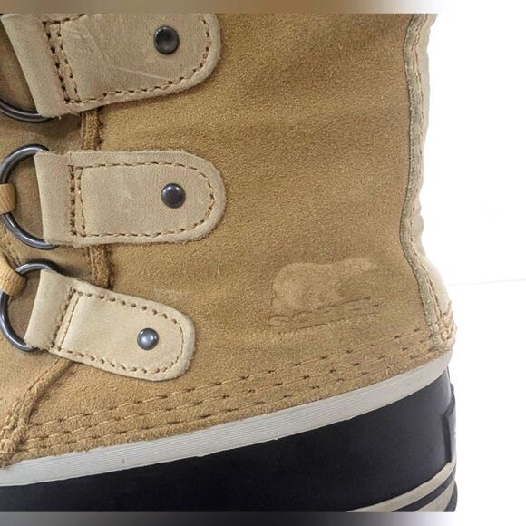 Sorel Women Joan Arctic waterproof snow winter suede leather Boot faux fur Sz  7 - Picture 8 of 12